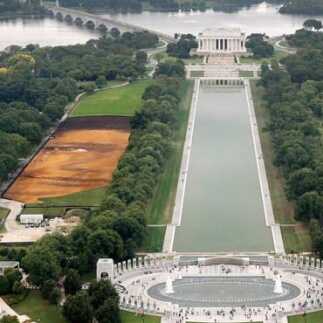 GPS helps artist&rsquo;s rendering come to life in a big way on the National Mall.